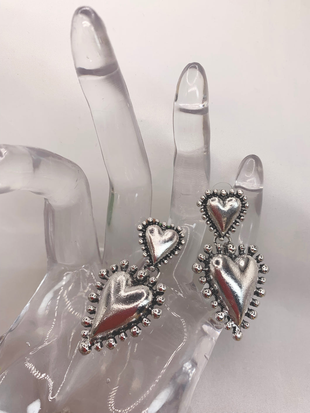 Heart Studded Earrings